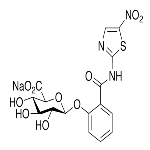Tizoxanide Glucuronide Sodium Salt.png
